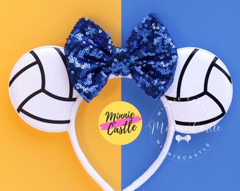 Volleyball Mickey Ears, Sports Mouse ears, Mickey Ears, Volleyball  Ears, Minnie Ears, Mouse Ears Headband, Mickey Ears, Characters Ears