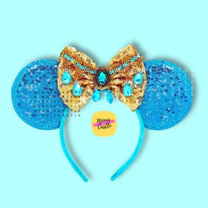 Arabian Mouse Ears, Mickey Ears, Princess Minnie Ears Headband for Girls, Jasmin Lamp Costume Ears for Adults & Kids, Characters Ears