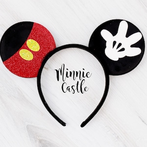 Boy Mickey ears, Mickey Ears, Men Mouse ears , Mickey Hand and Pants Mouse Ears, Minnie Ears, Mouse Ears Headband, Birthday Ears