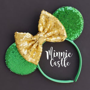 St. Patrick&#39;s Day Mickey Ears, St. Patrick&#39;s Mouse Ears, Mickey Ears, Minnie Ears, Mouse Ears Headband, Mickey Ears, St. Patrick&#39;s Day Ears