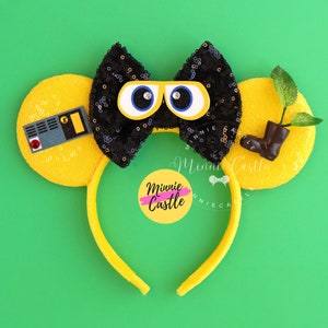 Yellow Robot Ears, Walle Mickey Ears, Mickey Ears, Minnie Ears, Minnie Ears, Mouse Ears Headband, Characters Ears