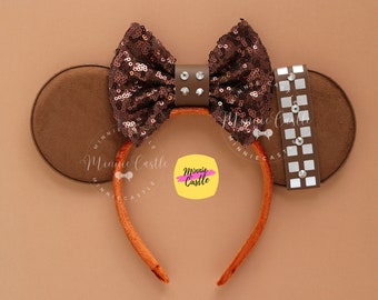 Chewy Mouse Ears, S Wars Mouse Ears, Mickey Ears, Minnie Ears, Mouse Ears Headband, Characters Ears for Kids and Adults, Family Trip Gift