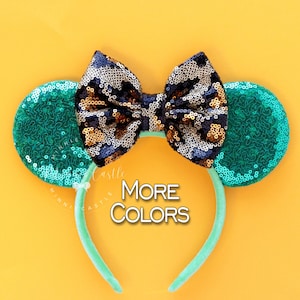 Safari Mouse Ears, Mickey Ears, Minnie Ears, Leopard Mouse Ears, Mickey Ears, Mouse Ears Headband, Zoo Ears, Mickey Ears, Characters Ears
