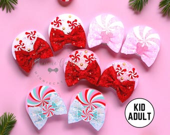 Weihnachtliche Candy Micky Ohren Haarspangen, Urlaub Mausohren für Kinder & Erwachsene von Minnie Castle