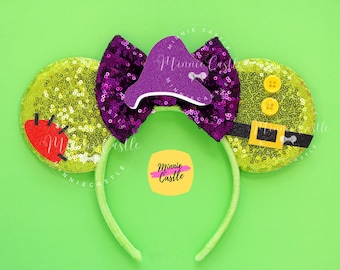 Handmade Sequin Dopey Mouse Ears Headband - Adult & Kid Sizes