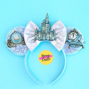 Cinderell Mickey Ears, Princess Minnie ears, Cinderell Castle Mouse Ears, Minnie Ears, Mickey Ears, Mouse ears headband, Characters ears