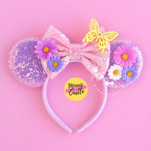 Isabela Mickey ears, Encanto Ears, Mickey Ears, Isabela Mickey Ears, Minnie Ears, Mouse Ears Headband, Mickey Ears, Flower and Butterfly ear