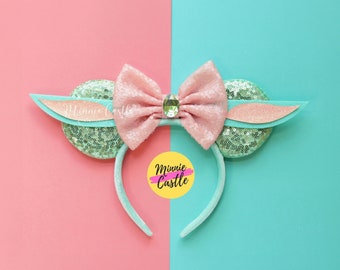 Baby Alien Mouse Ears Headband with Bow for All Ages, Cartoon Movie Inspired Ears