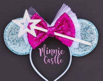 Fairy God Mother ears, Cinderell Mickey ears, Princess Mouse ears, Minnie ears, Mouse ears headband, Mickey ears, Characters ears