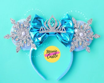 Elsa Mickey ears, Mickey Ears, Princess Minnie ears, Frozen Ears, Minnie Ears, Mouse Ears Headband, Mickey Ears, Characters Mouse Ears