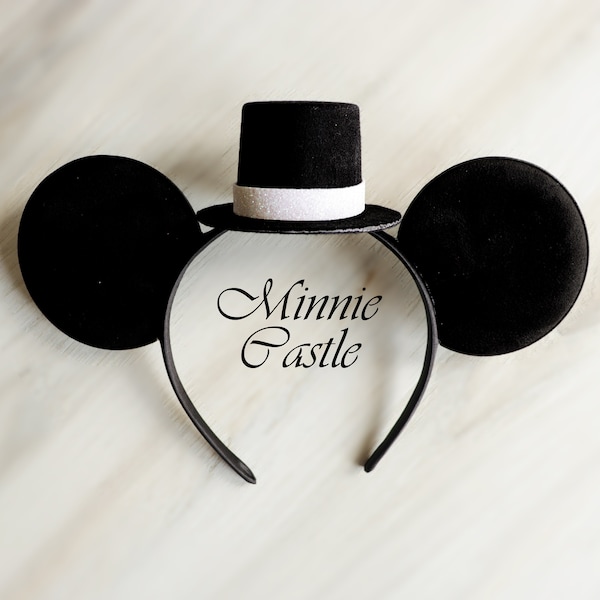 Men Groom ears, Groom Mickey ears, Mickey Groom Mickey ears Headband, Men Disney Wedding ears, Anniversary Mickey ears, Men Mickey ears