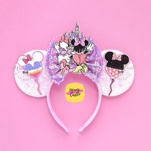 Minnie & Daisy Best Friends Mouse Ears, Mickey Ears, Minnie Ears, Gift for Her, Best Friend Ears  Headband, Characters Ears for Adults, Kids