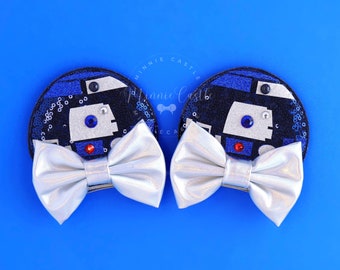 R2d22 Robot Ears, Mickey Ears Hair Clips, Mickey Ears, Mickey Ears, Blue Robot Mickey ears, S War Mouse Ears, Minnie Ears, Mouse Hair Clips