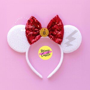 Minnie ears, Bolt Mickey ears, Mouse ears, Bolt dog Minnie ears, Mickey ears for adults and kids, Mouse ears headband, Bolt ears