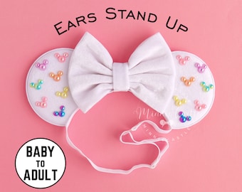 Pastel Mickey Ears, Pastel Mouse Ears, Pastel Headband  display picture 1