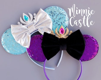 Elsa Mickey ears, Mickey Ears, Anna Mouse ears, Frozen Ears, Princess Ears, Minnie Ears, Mouse Ears Headband, Characters Mouse Ears