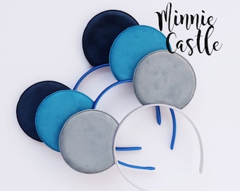 Boy Mickey ears, Men Mickey mouse ears headband, Mickey mouse ears, Boy Disney ears , Men or boy mouse headband, baby blue mickey ears,