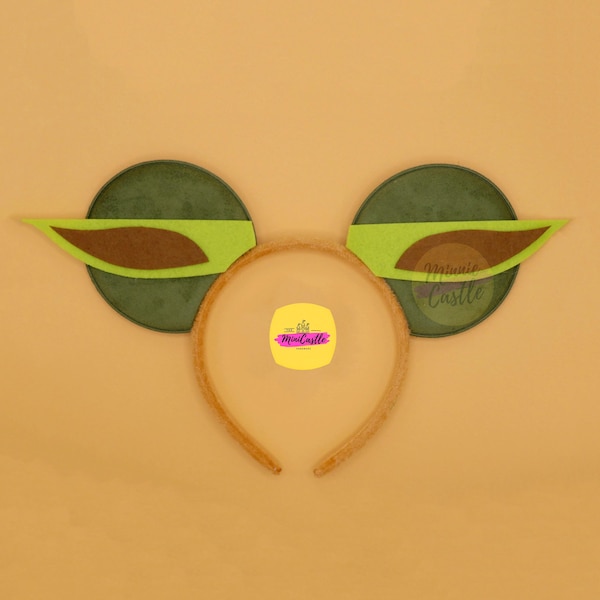 Little Green Alien Mouse Ears Headband No Bow | Costume for Boys and Men | Theme Park Accessories