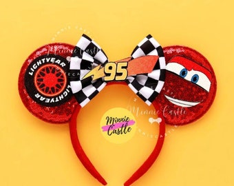 Cars ears, Mickey Ears, Cars Mickey Ears, Minnie Ears, Race Cars Mouse Ears, Mouse Ears headband, Mickey Ears, Characters Ears, Mickey Ears