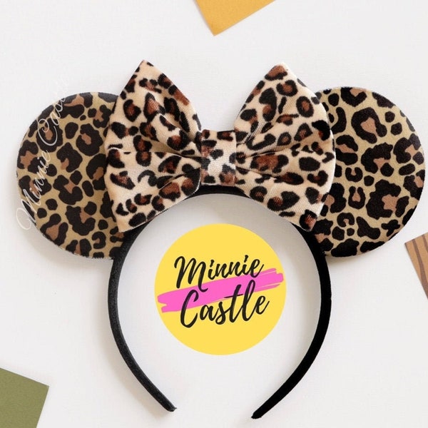 Mickey Ears, Cheetah Mickey Ears, Leopard Mouse Ears, Minnie Ears, Mouse Ears Headband, Animal Kingdom Mickey Ears, Mickey Ears, Safari Ears