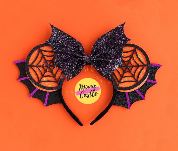 Bat Wings Mickey Ears, Halloween Mickey Ears, Halloween Ears 