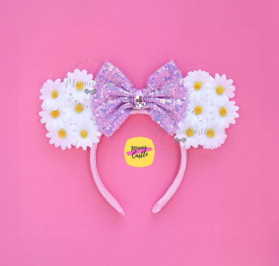 Disney Pastel Floral Minnie Ears Headband Disney Floral Minnie Mouse Ears Headbands Set Of 2 Pastel  main image 3