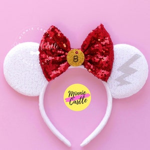 Minnie ears, Bolt Mickey ears, Mouse ears, Bolt dog Minnie ears, Mickey ears for adults and kids, Mouse ears headband, Bolt ears