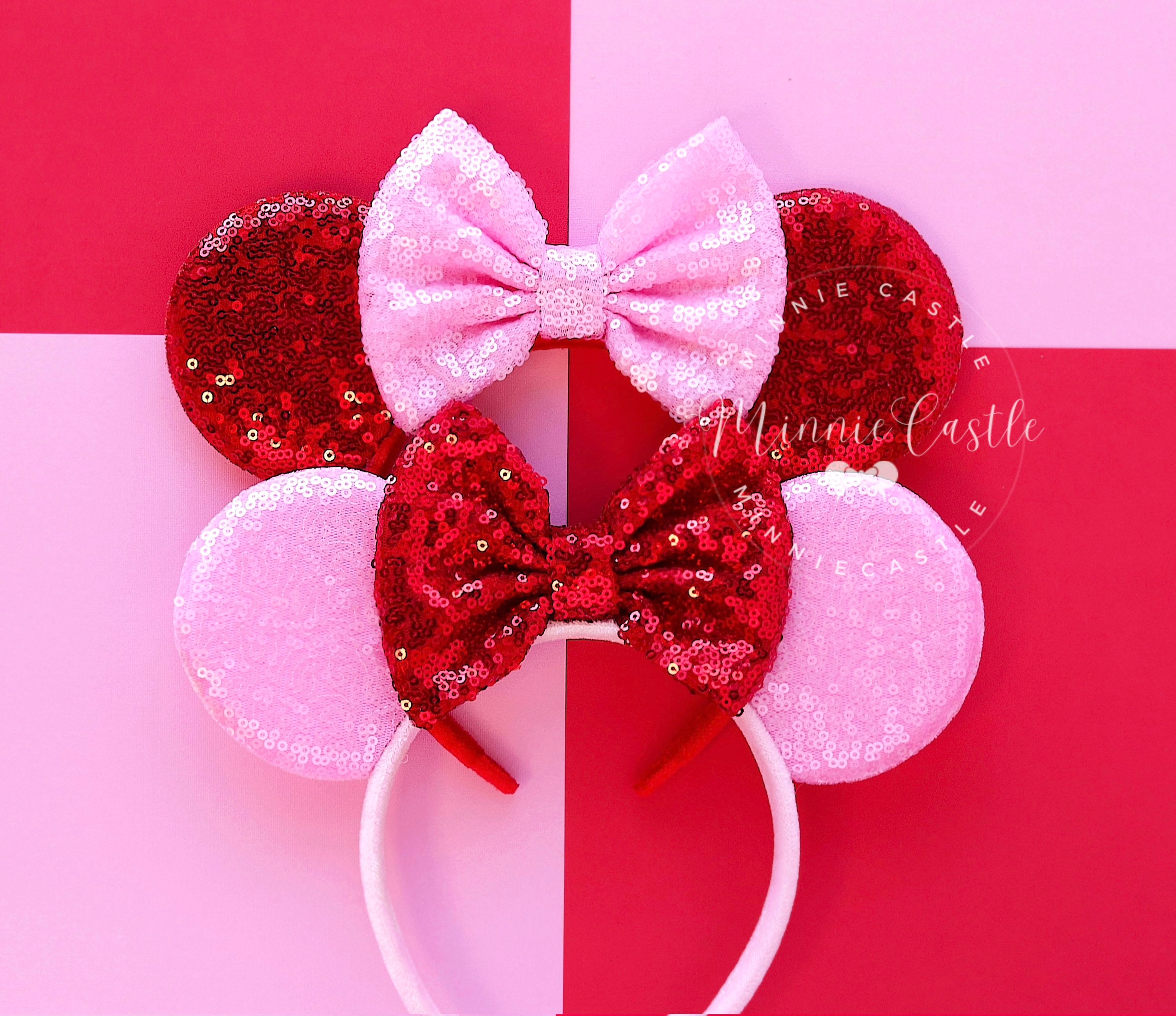 Disney Parks Minnie Mouse Best Day Ever Ear Headband Light Up Red