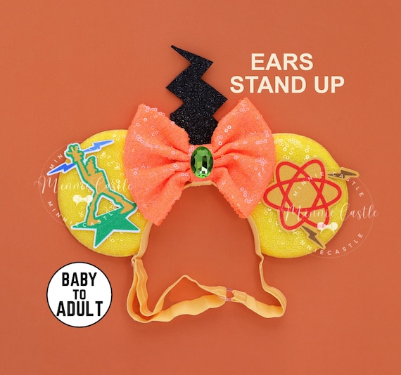 Powerline Mickey Ears, Mickey Ears, Adult Women Minnie Ears, Goof Minnie Ears Elastic headband, Baby Minnie Ears Comfortable Stretch band