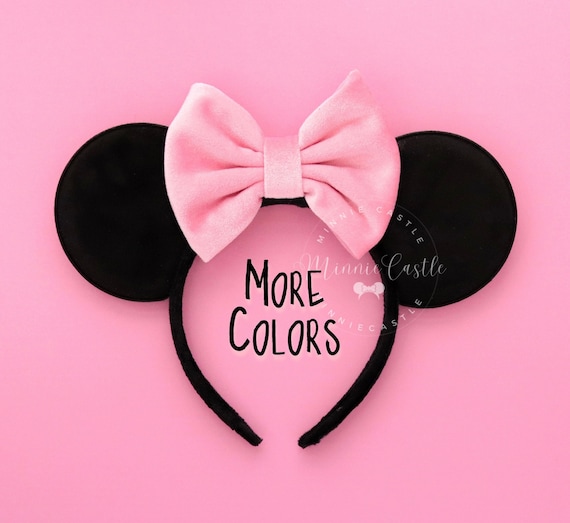 Black and Pink Ears, Mickey Ears, Minnie Ears, Velvet Mickey 