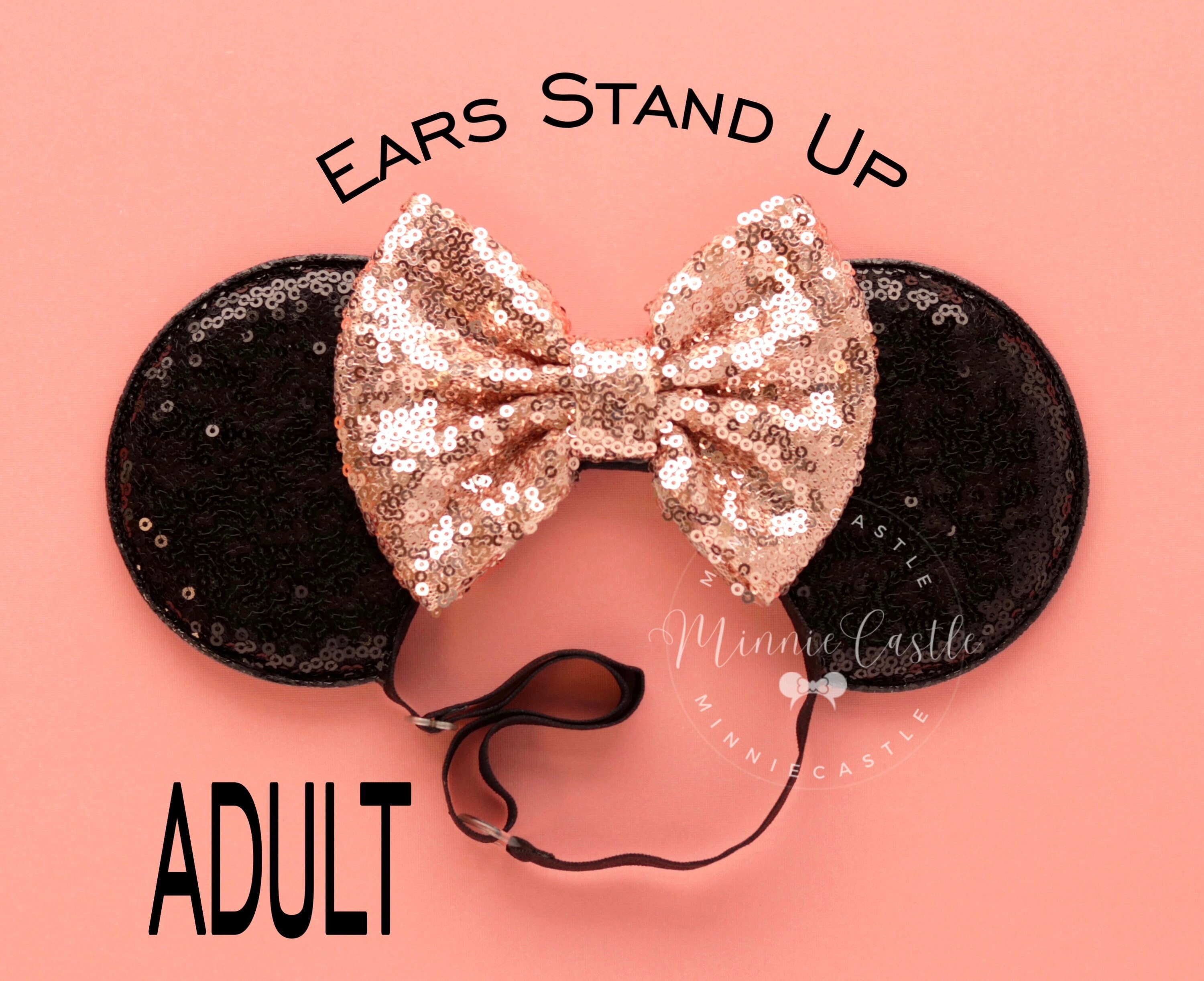 Minnie Ears, Rose Gold Mickey Ears, Adult Mickey Ears, Women 