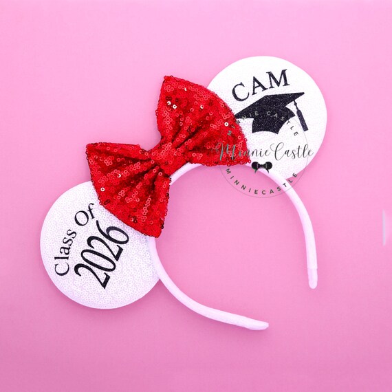 Class of 2026 Mouse Ears, Mickey Ears, Custom Graduation Minnie