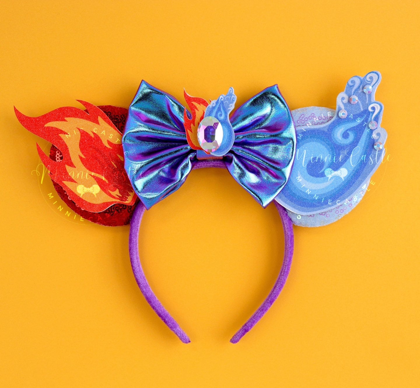 Disney Elemental カチューシャ Wade & Ember Ears, Element Mouse Ear, Mickey Ears, Mickey Ears
