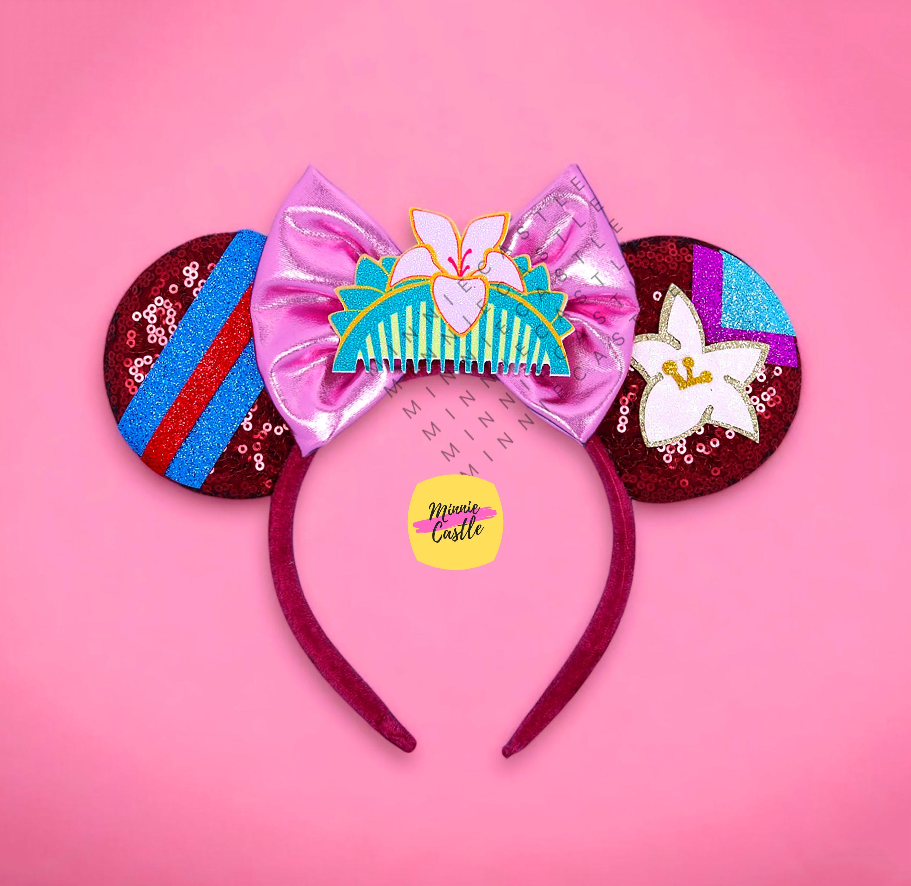 Kids Girls Castle Pink Mickey Mouse Costume Hair Headband for Cosplay Anniversary Disney Exclusive Headband Ears Minnie Mouse Pink  main image 3