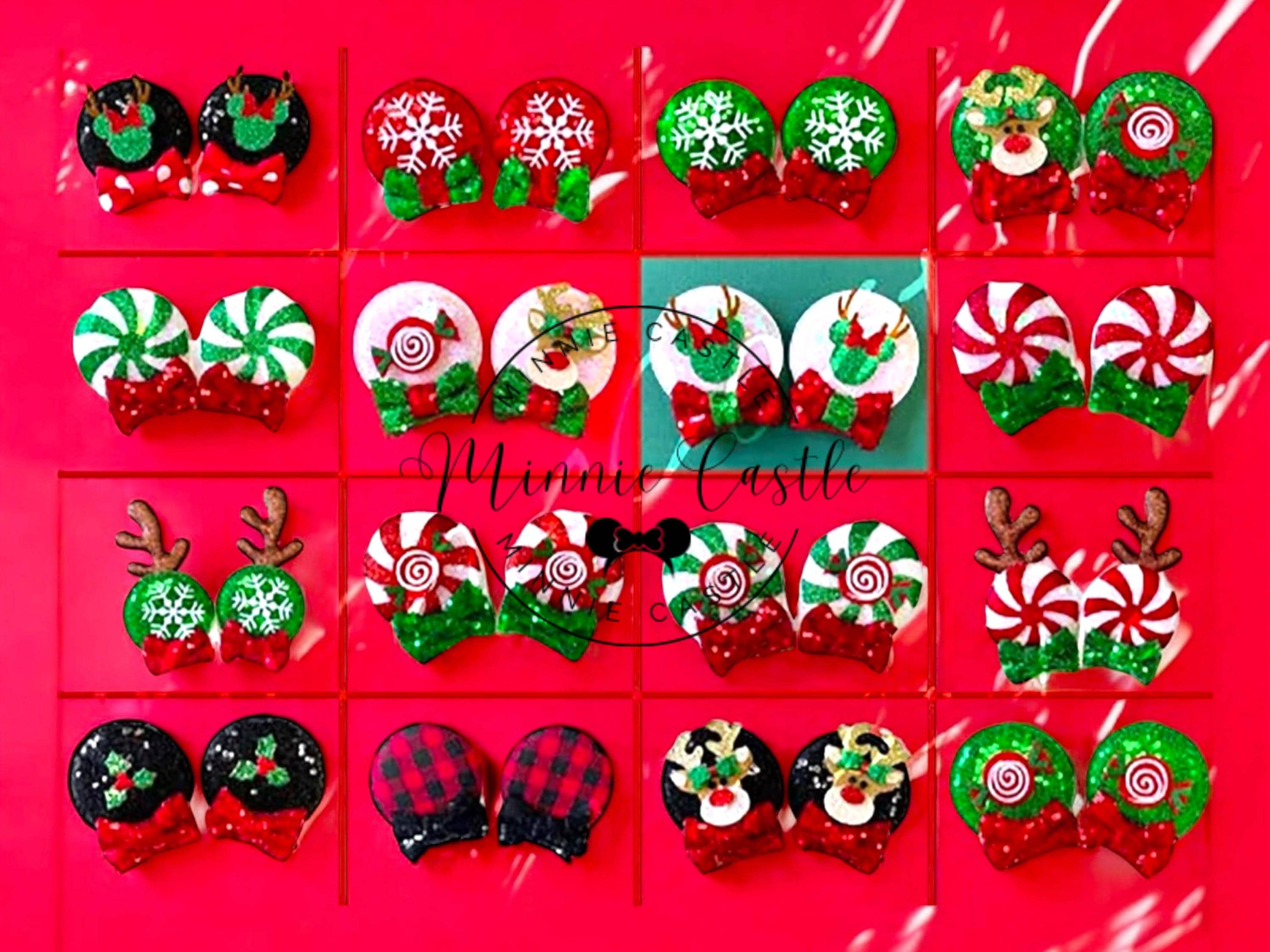 Disney Parks & Disguise Minnie Mouse Ears Lot + 5 Hair Clips Set Collector Gift Amazon.com : CellElection 8PCS Sequin Mouse Ears Hair Clips  main image 3