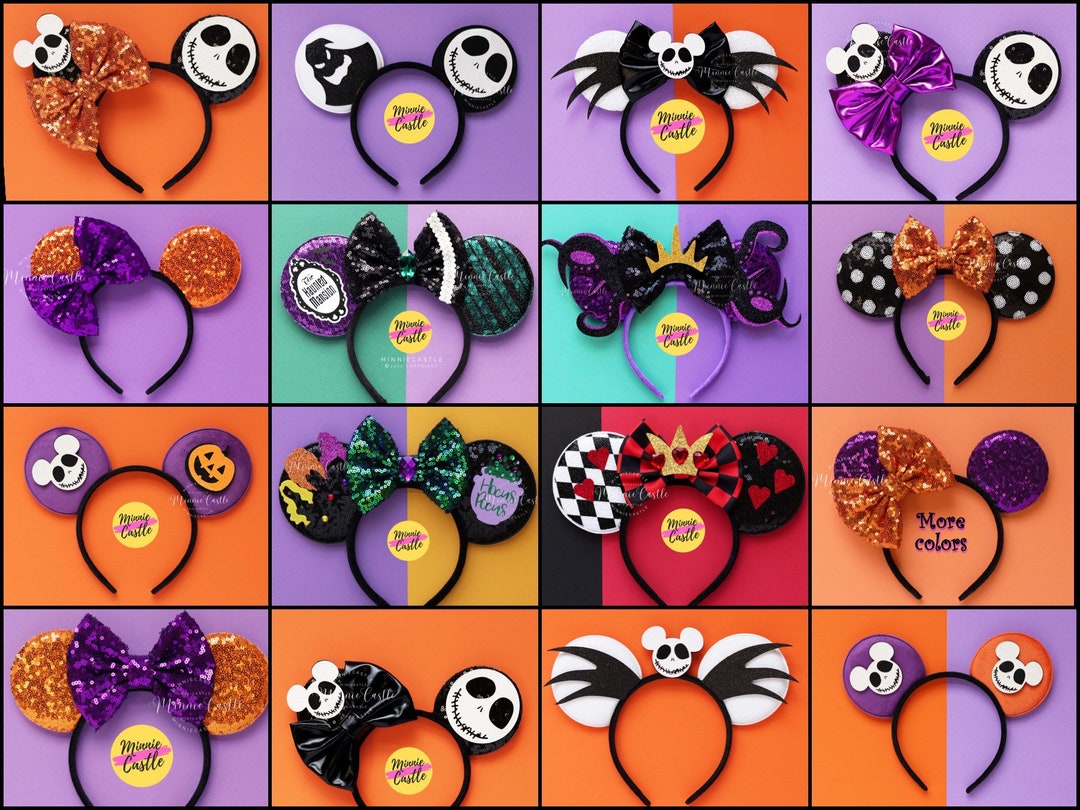Halloween Ears, Halloween Mickey Ears, Minnie Ears, Halloween Costume Mickey Ears, Mickey Ears