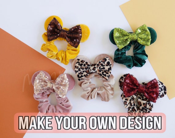 Minnie Ears Scrunchie, Mickey Ears Scrunchies, Mickey  display picture 1
