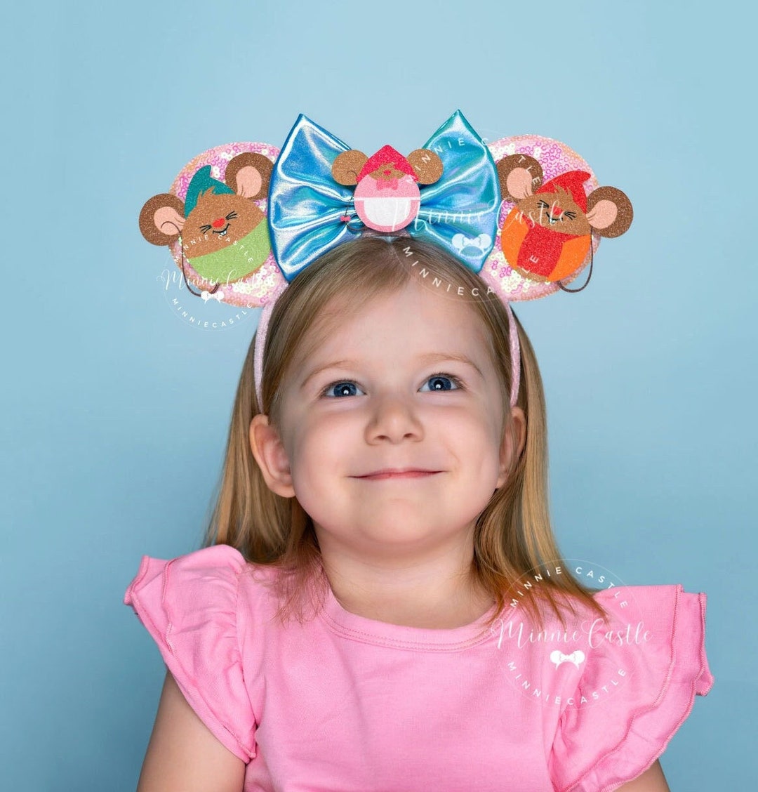 Gus Gus Minnie Ears, Mickey Ears, Gus Jaq &amp; Perla Friends Inspired ...