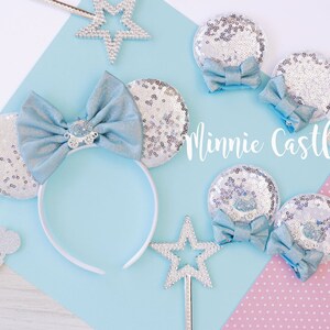 Inspiré de Cendrillon, pinces à cheveux oreilles de Mickey, oreilles de Minnie, oreilles de princesse, oreilles de Mickey, pince à cheveux oreilles de souris, oreilles de Mickey pour les enfants en bas âge image 4