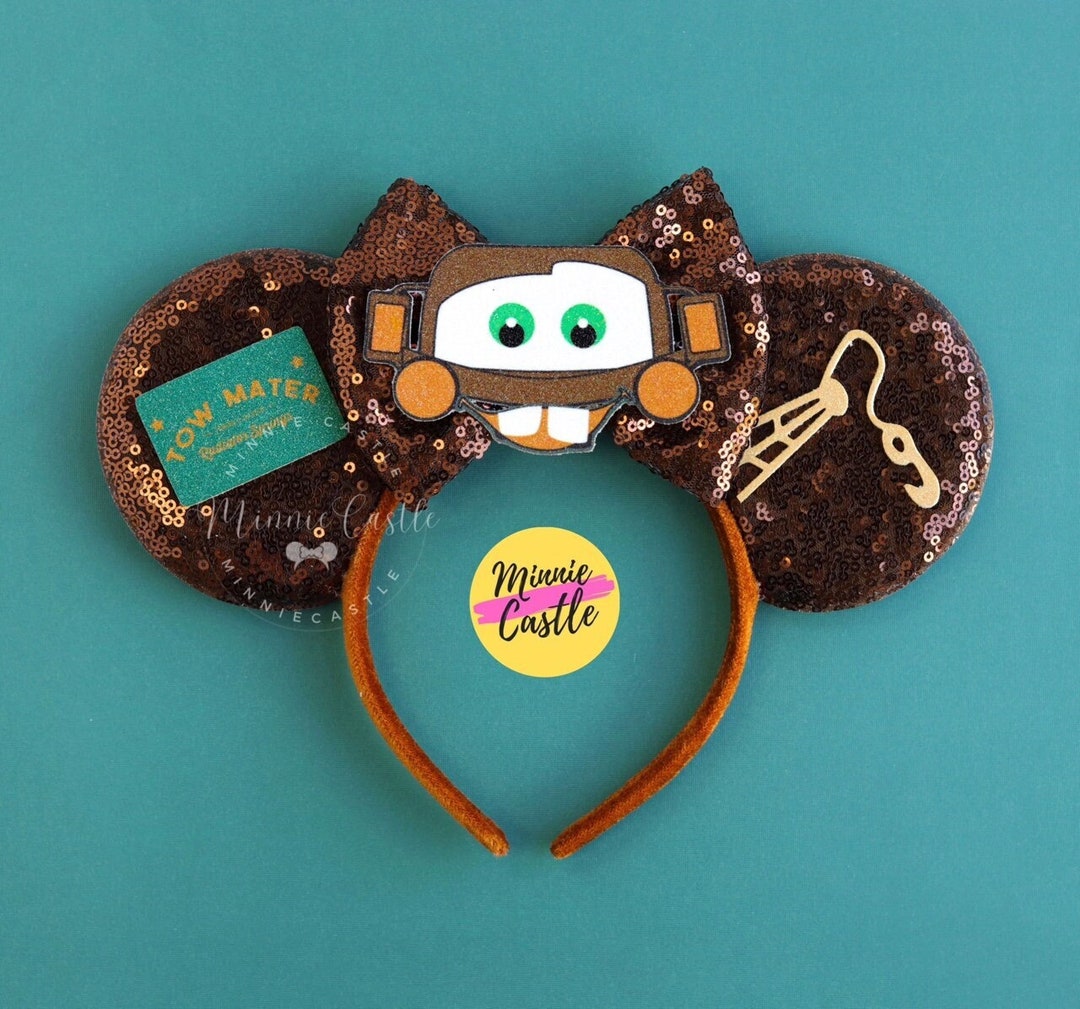 Tow Mater Mickey Ears, Mickey Ears, Cars Mouse Ears, Tow Mater Ears, Minnie Ears, Mouse Ears