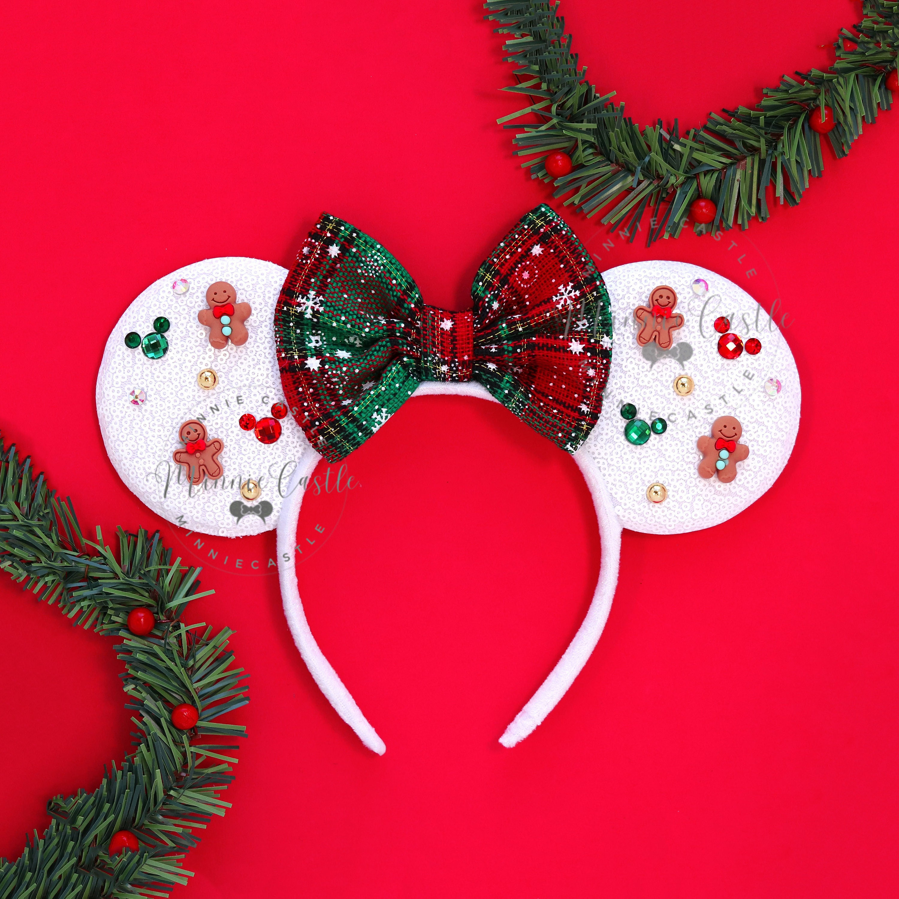 Peppermint Candy Ears, Mickey Ears, Christmas Minnie  display picture 2