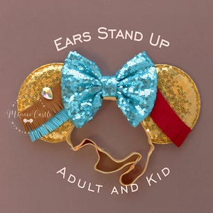 Pocahontas ears, Pocahontas Mickey ears, Minnie ears, Mouse ears, Minnie Ears,  Pocahontas ears with Elastic headband for women and kids