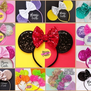 Mickey ears, Minnie Ears, Classic Mouse ears, Sequin Mickey Ears, Mouse Ears Headband, Mickey Ears, Mickey Ears, Characters Ears, Minnie