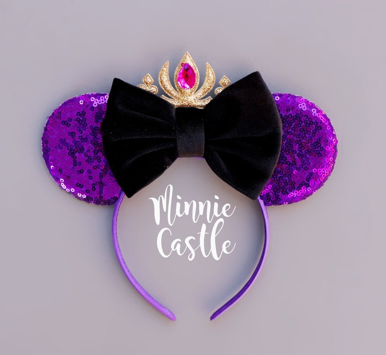 Elsa Mickey ears, Mickey Ears, Anna Mouse ears, Frozen Ears, Princess Ears, Minnie Ears, Mouse Ears Headband, Characters Mouse Ears image 3