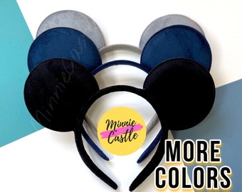 Mickey ears, Mickey ears, Mickey ear for boy, Mickey ear for Men, black mickey ear, Plain ears, Disney headband, non glitter matte mouse ear