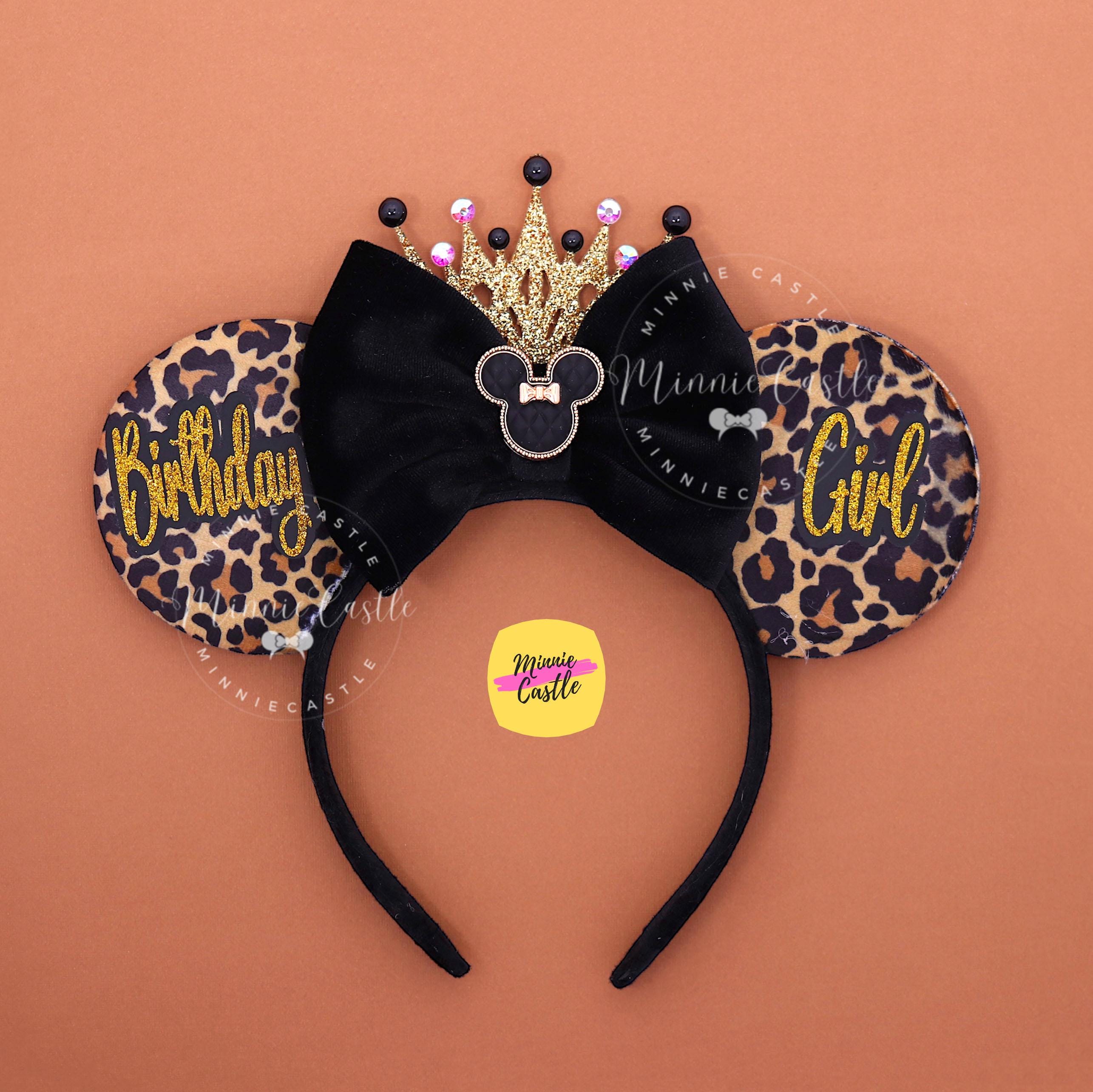 Safari Birthday Girl Mickey Ears, Leopard Mouse Ears With  display picture 2