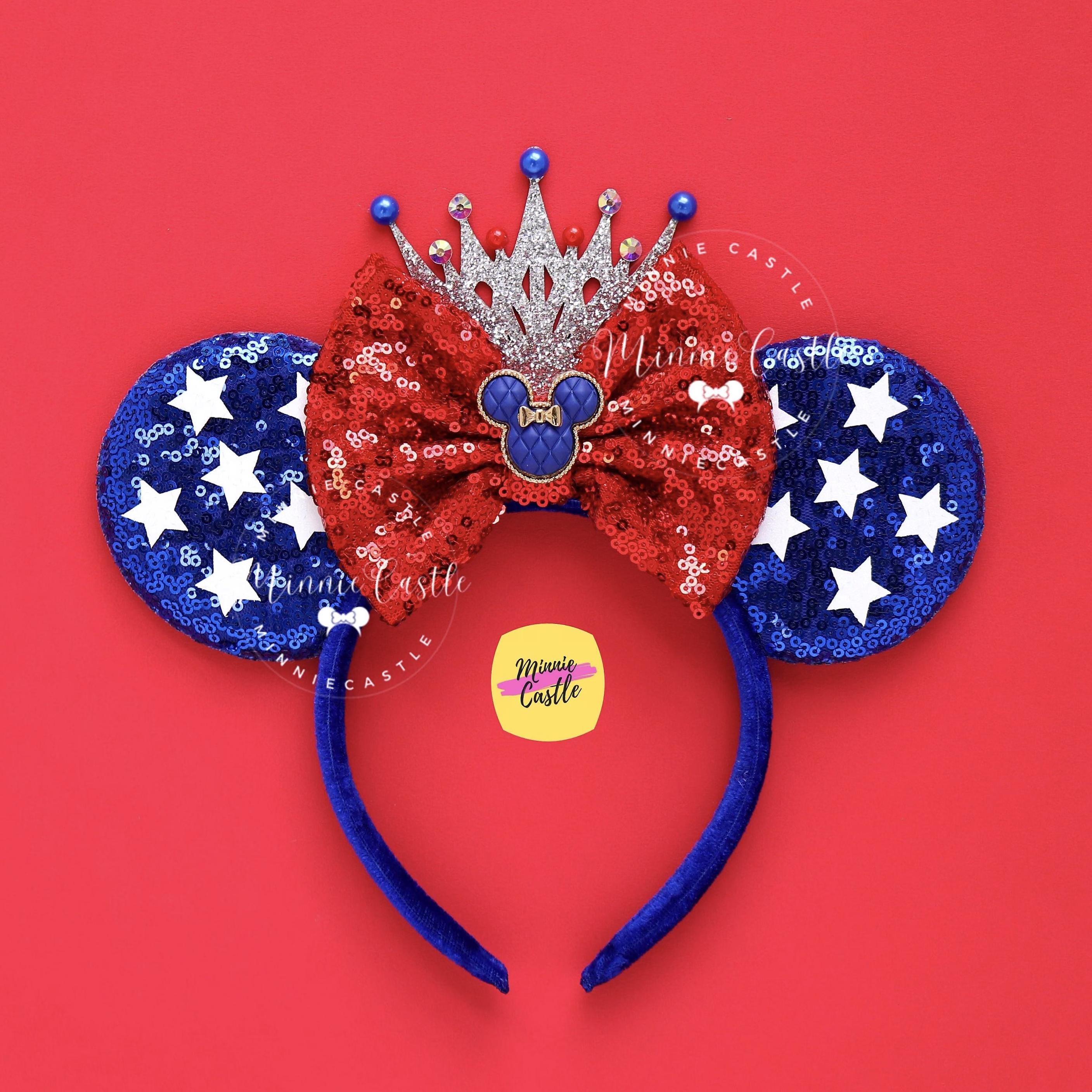 USA Patriotic Mouse Ear, 4th of July Mickey Ears, Minnie 