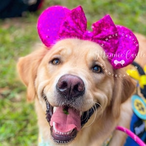 Minnie ears, Mickey ears for dogs, Mickey ears, Mouse ears Elastic headband, Dog Mickey headband, Dog hair accessories, Disney trip