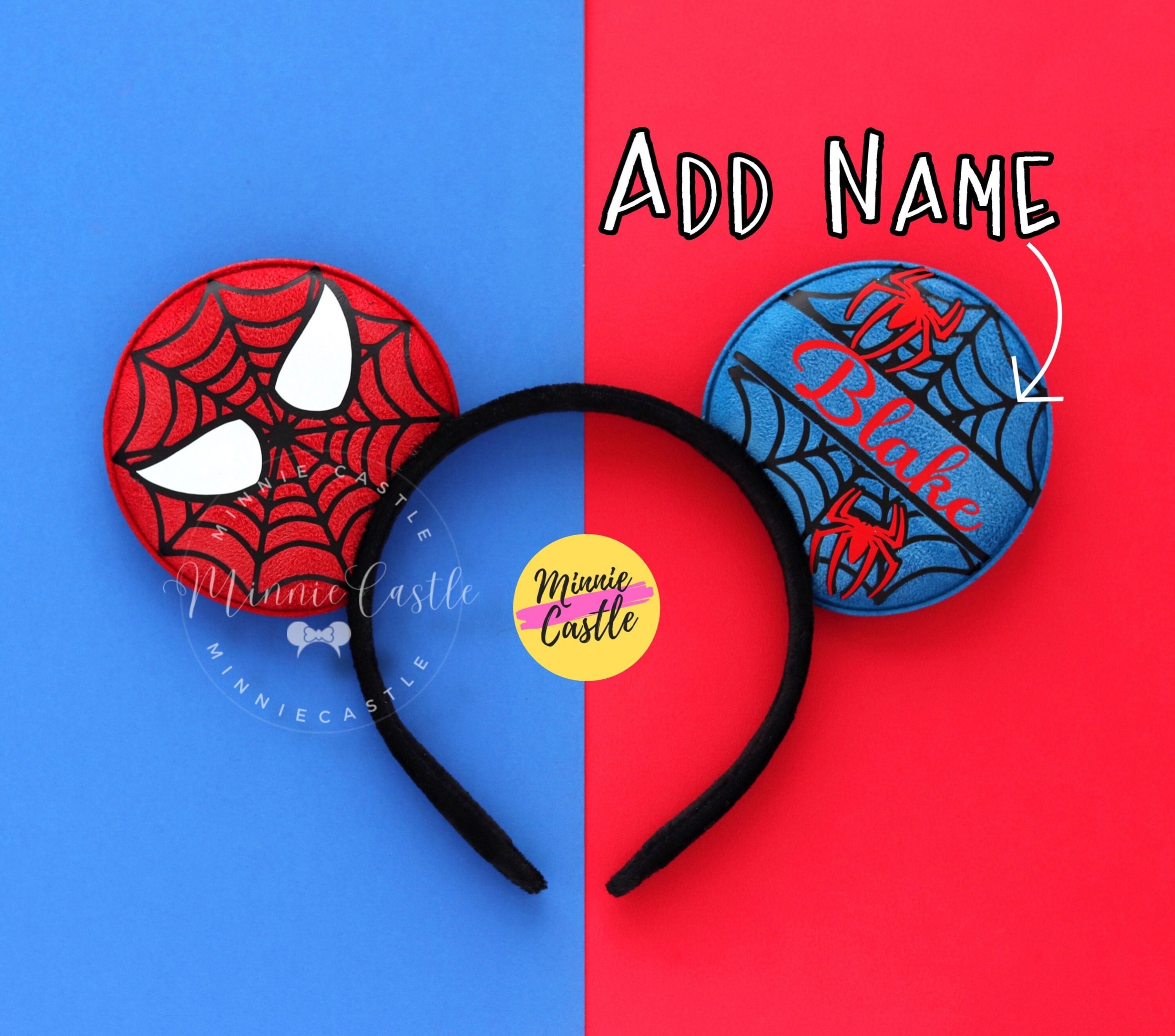 Mickey Ears, Spider Super Hero Mouse Ears, Personalized  display picture 2