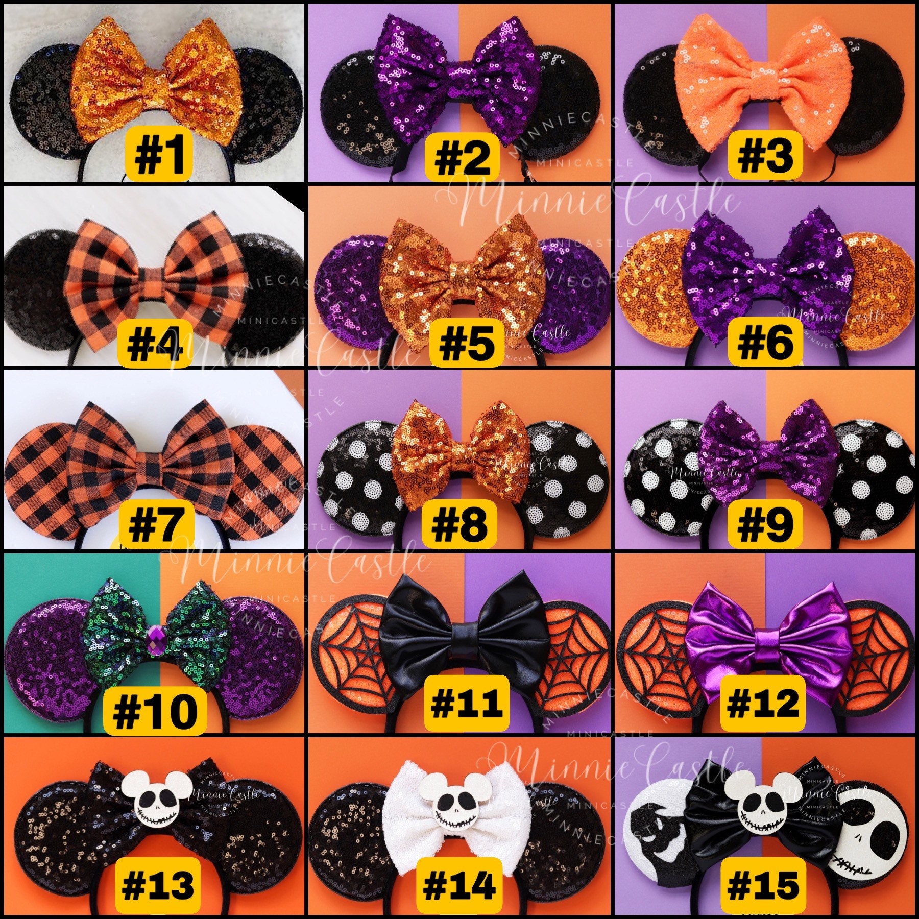 Halloween Ears Minnie Ears Halloween Mickey Ears Disney Etsy